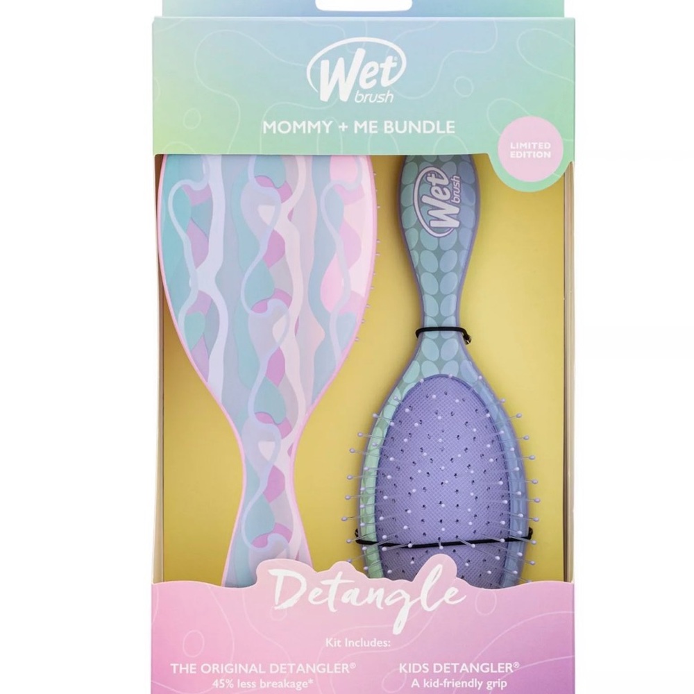Wet Brush Mommy + Me Detangler Bundle - Purple and Pink